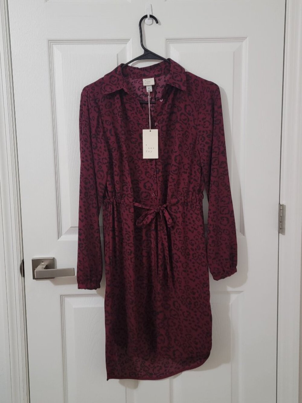 A New Day Women's Burgundy and Red Dress